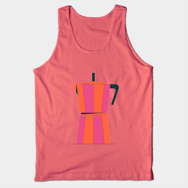 Retro Moka Pot Tank Top by FlairTees